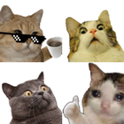 Stickers de gatos graciosos